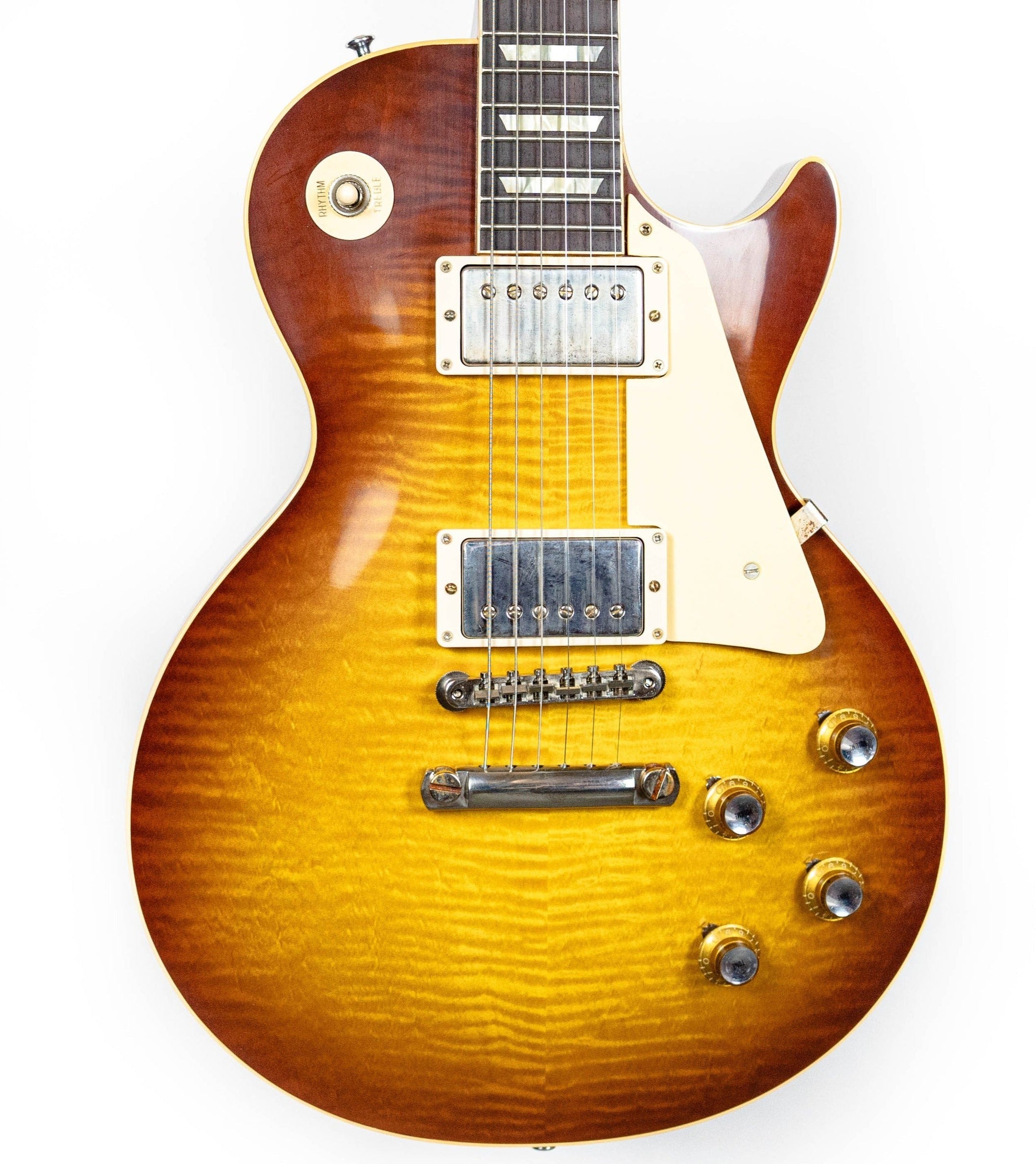 Gibson 1960 Les Paul Standard Reissue VOS Electric Guitar, Iced Tea Burst (LPR60VOITNH1)