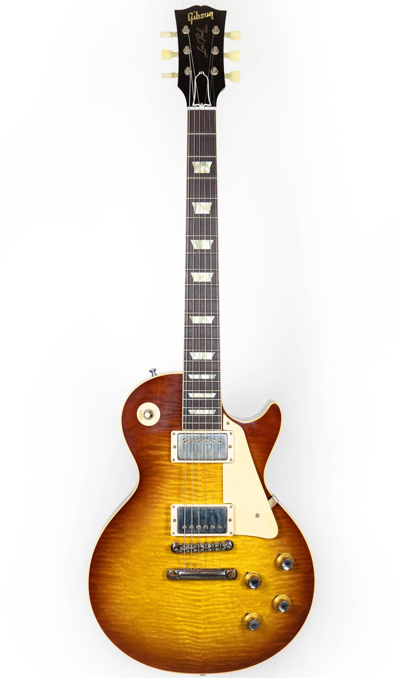 Gibson 1960 Les Paul Standard Reissue VOS Electric Guitar, Iced Tea Burst (LPR60VOITNH1)