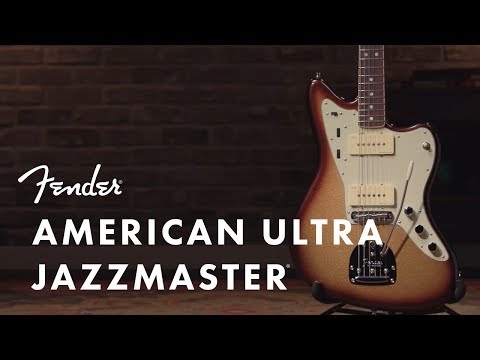Fender American Ultra Jazzmaster Guitar, Maple FB, Cobra Blue