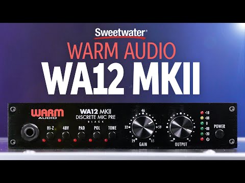WARM AUDIO WA12 MKII MICROPHONE / INSTRUMENT PREAMP - BLACK
