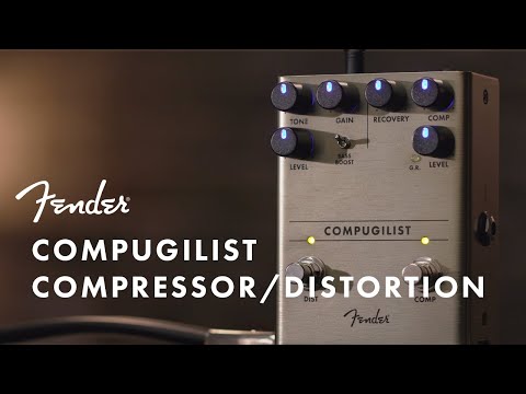 Fender Compugilist Compressor/Distortion Guitar Effects Pedal