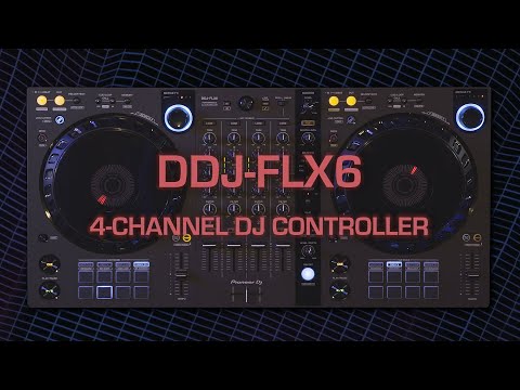 PIONEER DJ DDJ-FLX6 4 CHANNEL RECORDBOX AND SERATO DJ CONTROLLER
