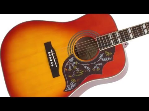 Epiphone IGMTHUMACHGH1 Hummingbird Acoustic Guitar - Aged Cherry Sunburst Gloss