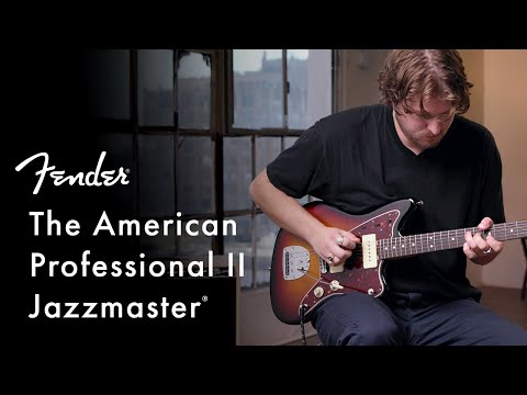 Fender American Professional II Jazzmaster Electric Guitar, Maple FB, Miami Blue