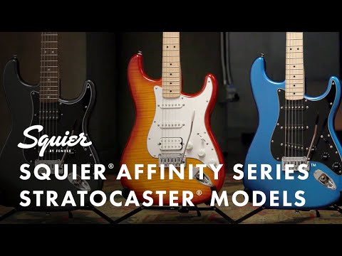 Squier Affinity Series Hss Stratocaster Fmt Electric Guitar, Maple Fb, Black Burst