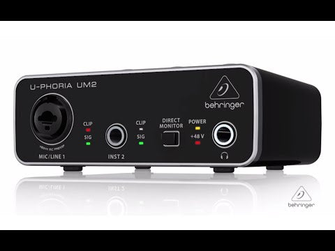 Behringer U-Phoria UM-2 USB Audio Interface (UM2 / UM 2)