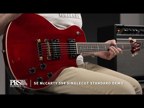 PRS SE Singlecut McCarty 594 Standard Electric Guitar, Vintage Cherry