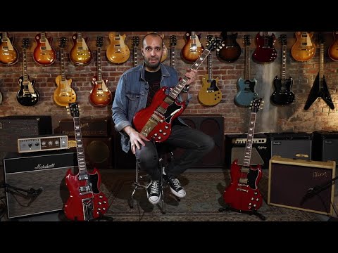 Gibson SG Series Standard 61 Maestro Vibrola Electric Guitar, Vintage Cherry
