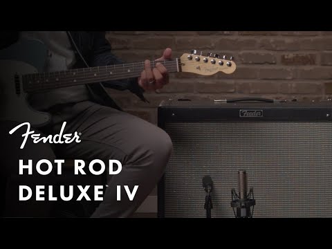 Fender Hot Rod Deluxe IV Guitar Combo Tube Amplifier, Black, 230V UK