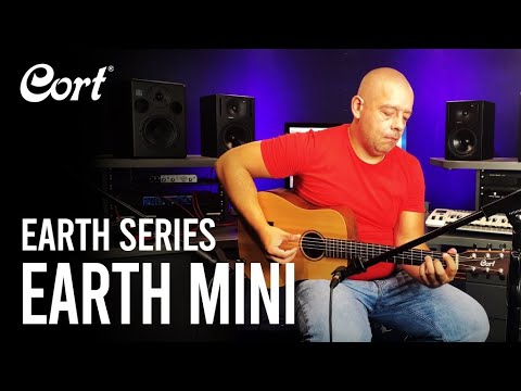 Cort Earth Mini Acoustic Guitar With Bag Open Pore