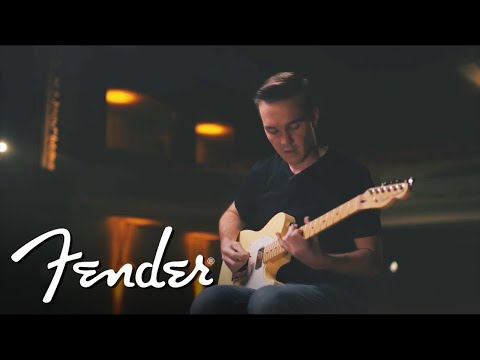 Fender American Performer HS Telecaster Electric Guitar, RW FB, Satin Seafoam Green