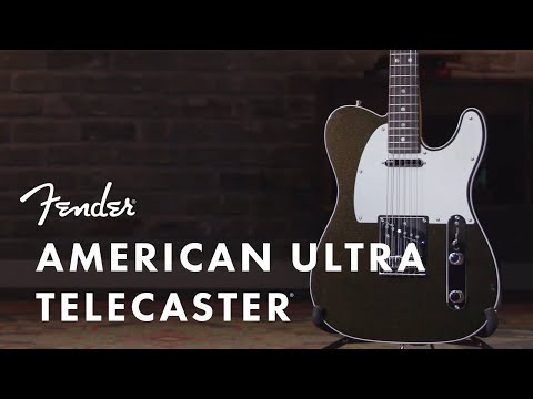 Fender American Ultra Telecaster Electric Guitar, Maple FB, Mocha Burst