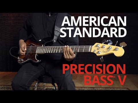 Fender American Professional 5-String Jazz Bass Guitar, RW FB, 3-Tone Sunburst