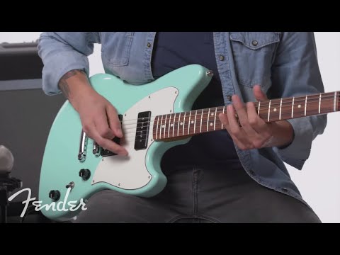 Fender Alternate Reality Powercaster Electric Guitar Pau Ferro FB, White Opal