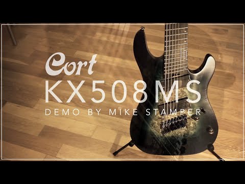 Cort KX508MS Multi Scale II 8-String Electric Guitar - Mariana Blue Burst