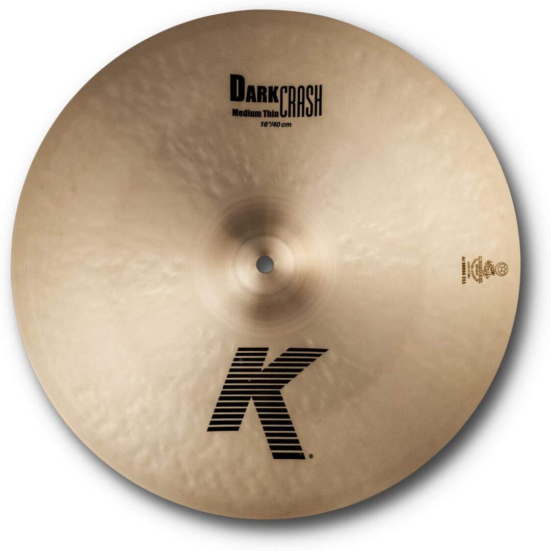 Zildjian K0913 16” K Dark Medium Thin Crash |  ZILDJIAN |  CYMBAL-CRASH |  Zoso Music