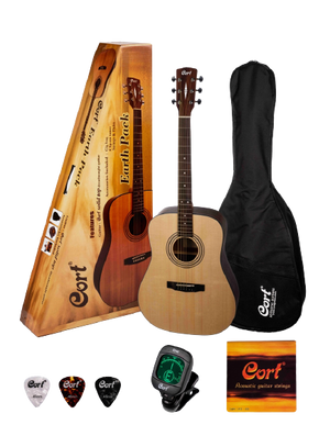 Cort Earth Acoustic Guitar With Pack Open Pore | CORT , Zoso Music