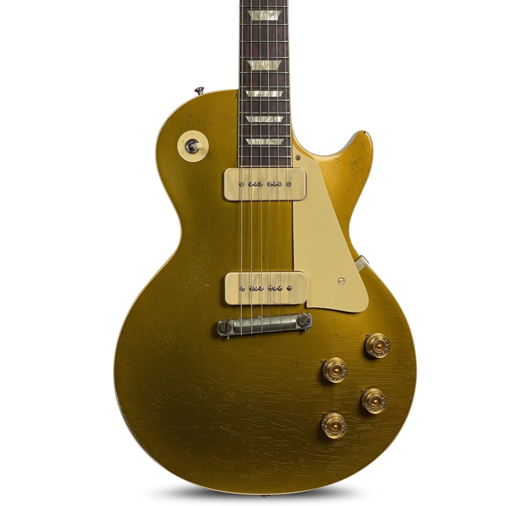 Gibson 1954 Les Paul Goldtop Reissue Heavy Aged  Electric Guitar, Double Gold (LPR54HADGNH1)