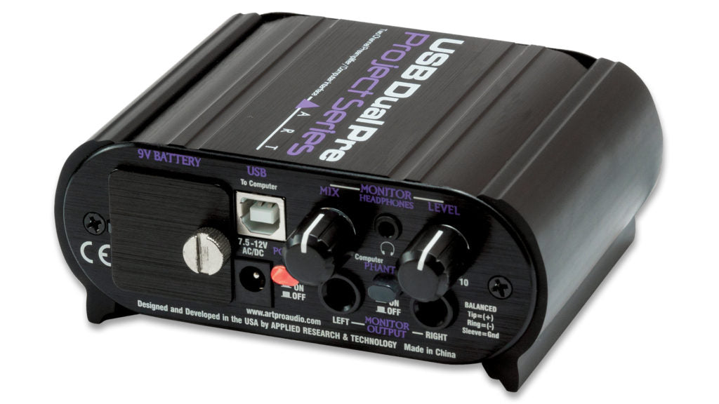 ART USB Dual Pre USB Preamp/Interface |  ART PRO AUDIO |  MICROPHONE-PREAMPS |  Zoso Music