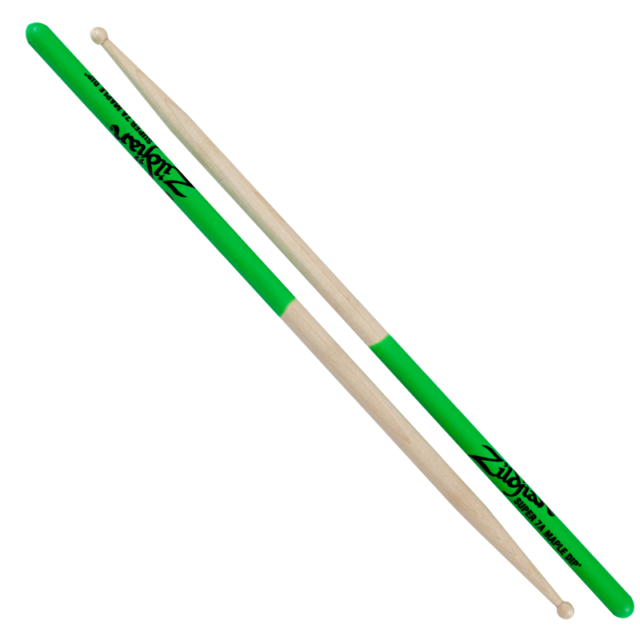Zildjian ZS7AMDG Super 7A Maple Green Tip Drumstick |  ZILDJIAN |  DRUMSTICK |  Zoso Music