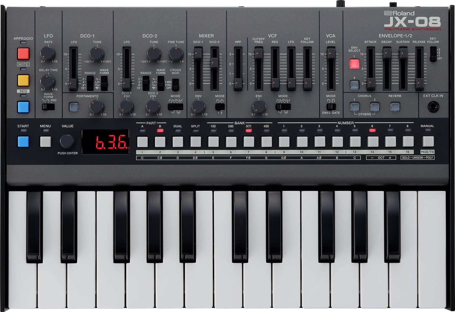 Roland JX-08 Boutique Series JX-8P Sound Module |  ROLAND |  SYNTHESIZER |  Zoso Music