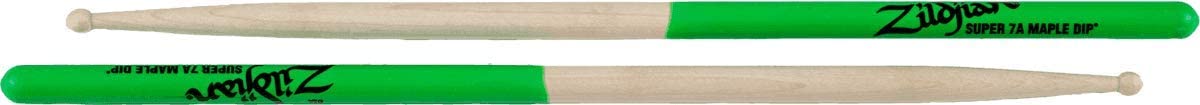 Zildjian ZS7AMDG Super 7A Maple Green Tip Drumstick |  ZILDJIAN |  DRUMSTICK |  Zoso Music
