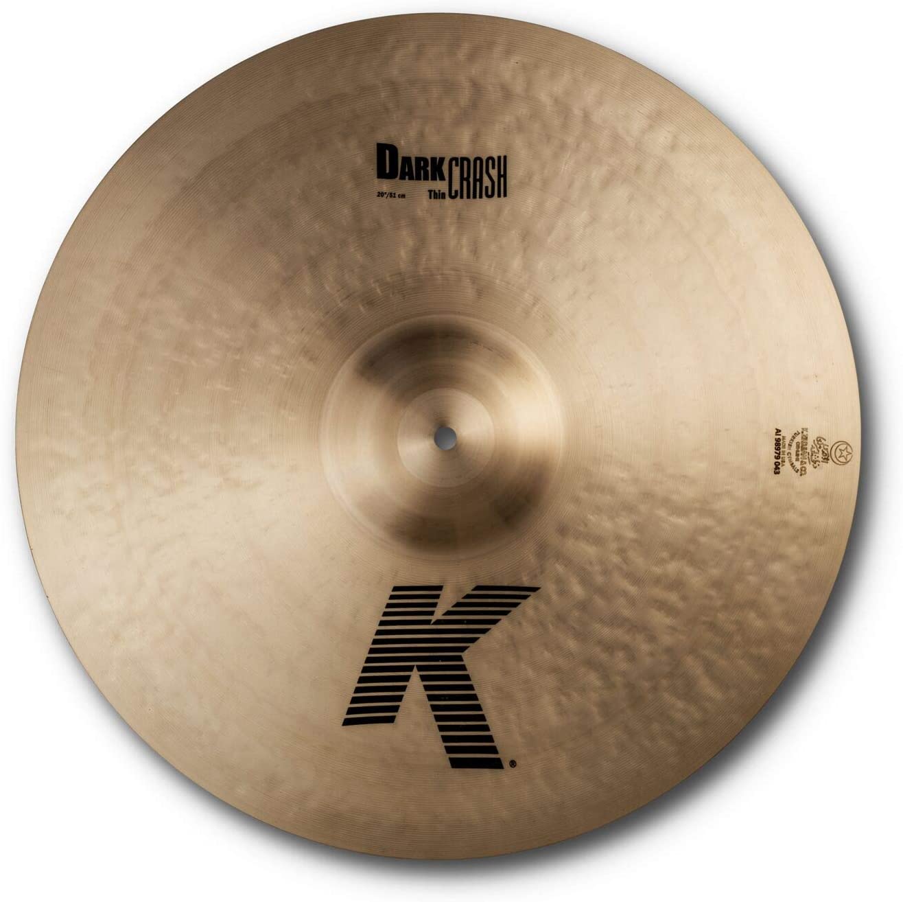 Zildjian K0912 20” K Dark Thin Crash |  ZILDJIAN |  CYMBAL-CRASH |  Zoso Music
