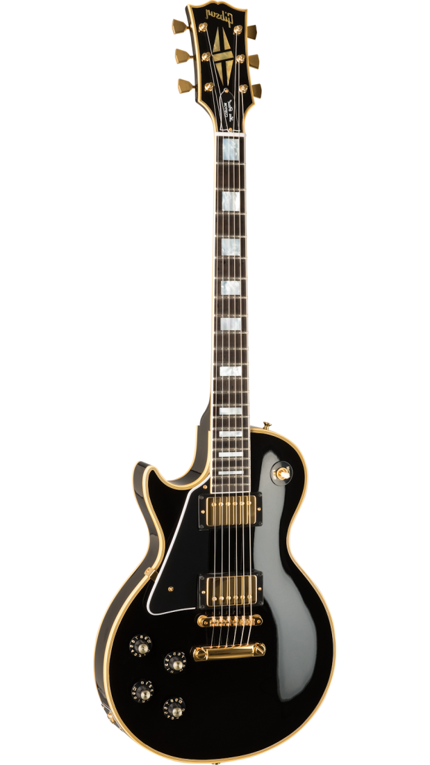 Gibson 1968 Les Paul Custom Reissue Gloss (Left-handed) Electric Guitar, Ebony