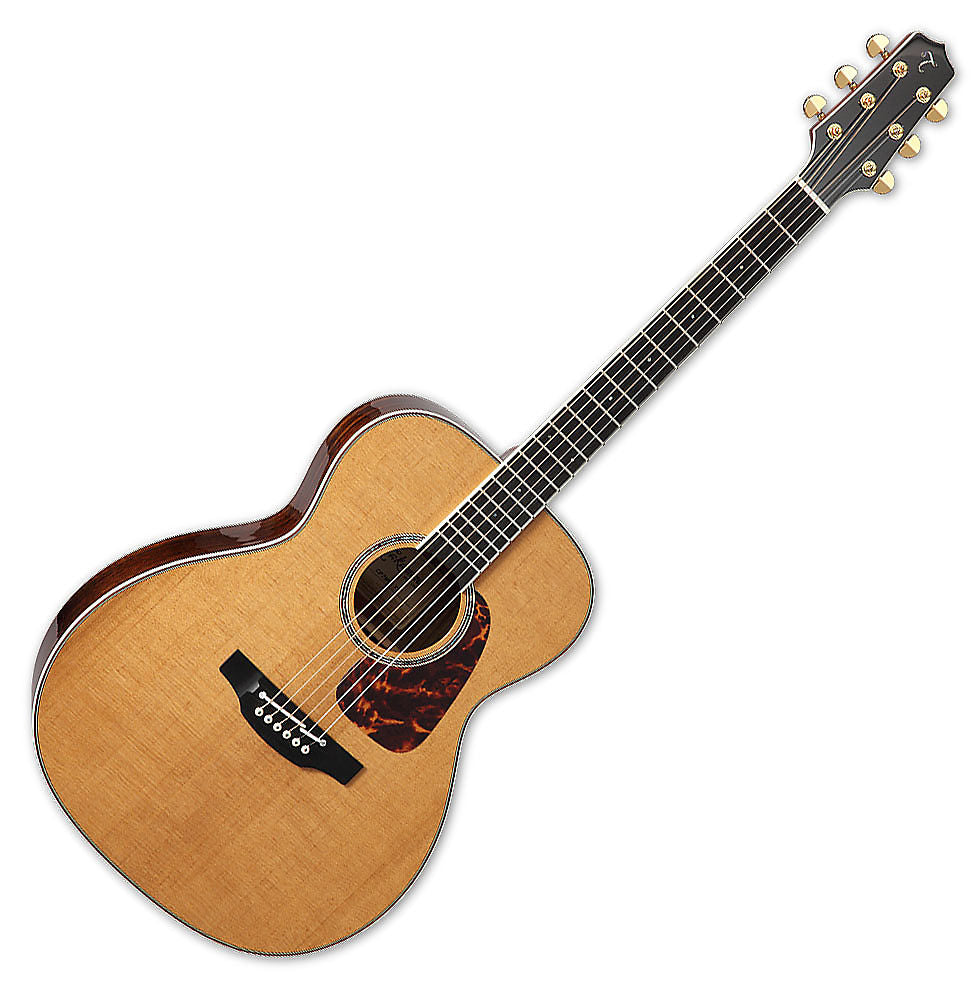TAKAMINE CP7MOTT CUSTOM PRO THERMAL TOP SERIES OM ACOUSTIC-ELECTRIC GUITAR, TLD-2 PREAMP & HARD CASE (MADE IN JAPAN)