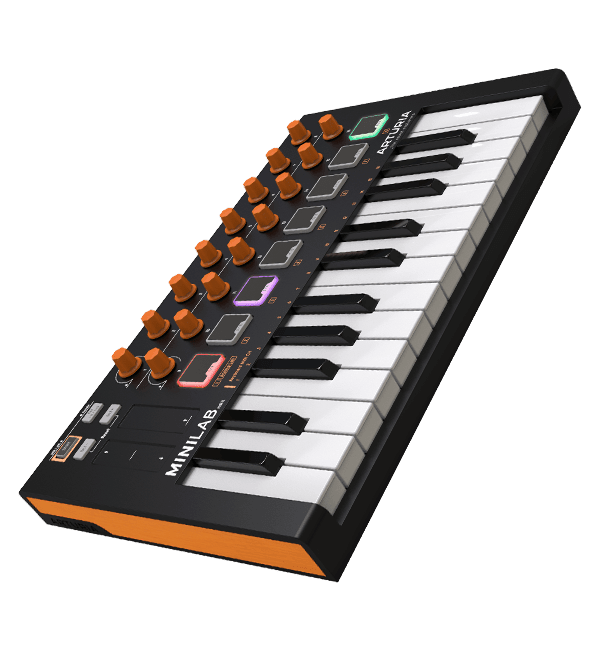 Arturia Minilab Mkii 25 Slim-Key Controller, Orange Edition | ARTURIA , Zoso Music