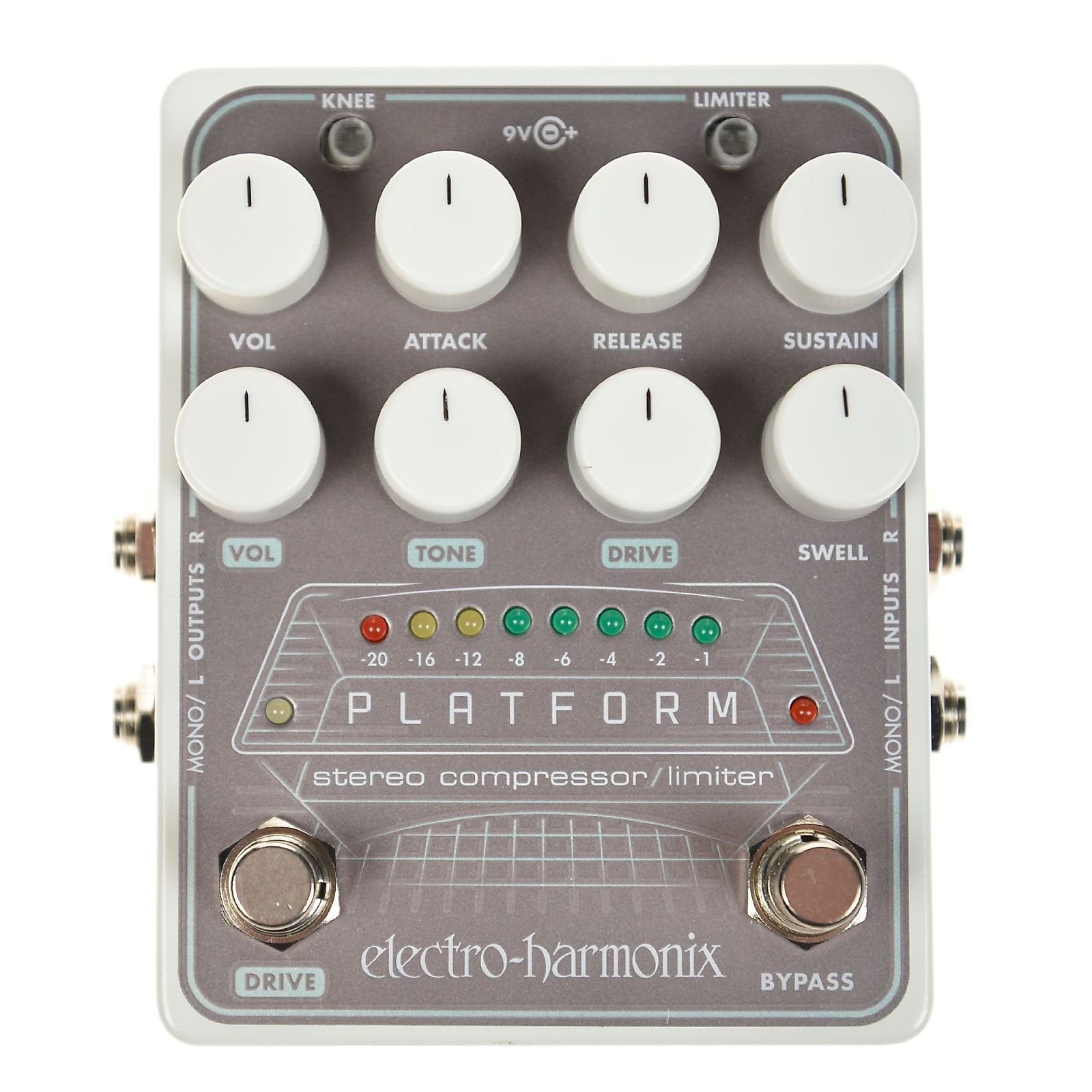 Electro-Harmonix Stereo Compressor Guitar Effects Pedal | ELECTRO-HARMONIX , Zoso Music
