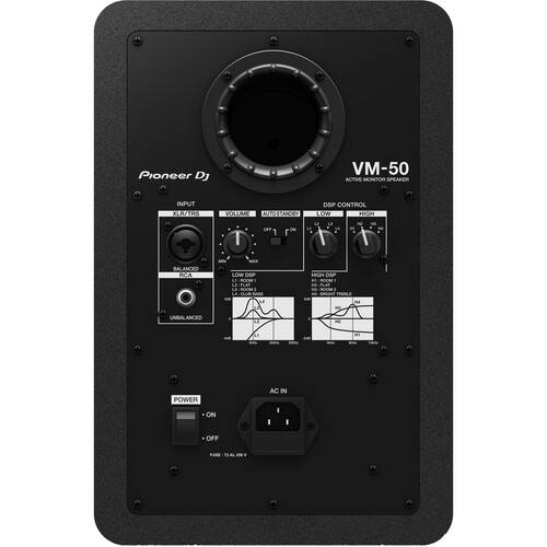 Pioneer DJ VM-50 2-Way Active Studio Monitor, Black - Pair |  PIONEER |  STUDIO MONITOR |  Zoso Music