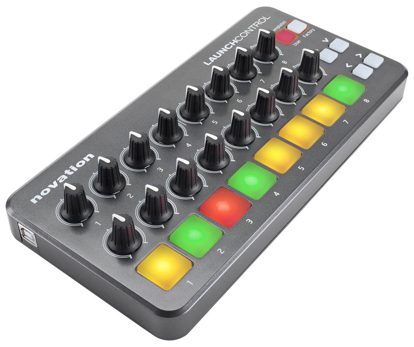 NOVATION LAUNCH CONTROL PORTABLE USB MIDI CONTROLLER WITH 16 ASSIGNABLE KNOBS AND EIGHT PADS, NOVATION, CONTROL SURFACE, novation-launch-control-with-8x-multicolour-backlit-buttons-and-16-knots, ZOSO MUSIC SDN BHD