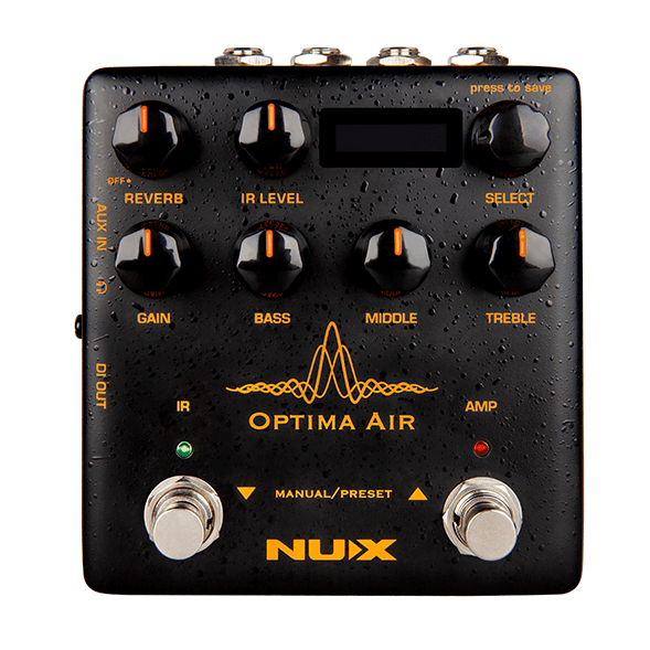 Nux Nai-5 Optima Air Dual-switch Acoustic Guitar Simulator With Preamp |  NUX |  EFFECTS |  Zoso Music