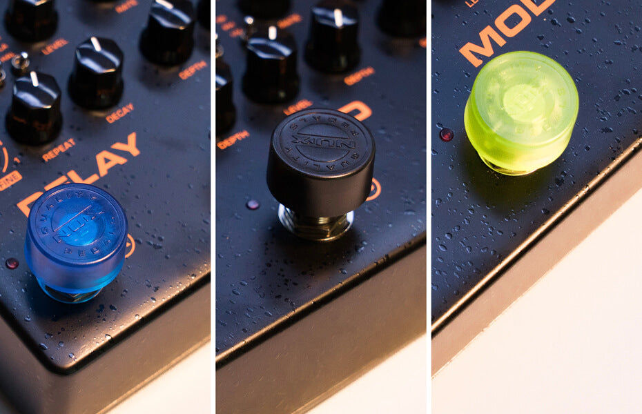 Nux NST-1 5 Piece Pedal Topper Footswitch Button Switch Solid Plastic Cast Effect Pedal Caps |  NUX |  PEDALBOARD ACCESSORIES |  Zoso Music