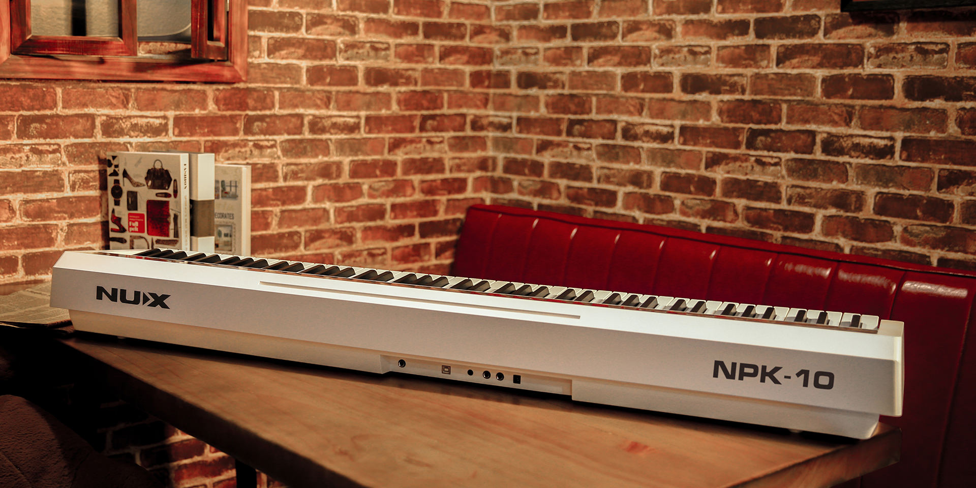 NUX NPK-10 SMART DIGITAL PIANO 88KEYS WHITE COLOR FREE KEYBOARD STAND, BENCH KB01-D90 & HEADPHONE, NUX, DIGITAL PIANO, nux-digital-piano-npk10-wh, ZOSO MUSIC SDN BHD