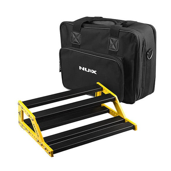 Nux NPB-S Bumblebee Manageable Pedal Train Pedalboard With Board Bag - Small |  NUX |  PEDALBOARD ACCESSORIES |  Zoso Music