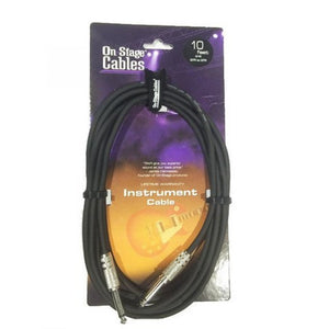 ON-STAGE IC-10 INSTRUMENT CABLE, STANDARD, On-Stage, GUITAR & BASS ACCESSORIES, ic-10instrument-cable-standard, ZOSO MUSIC SDN BHD