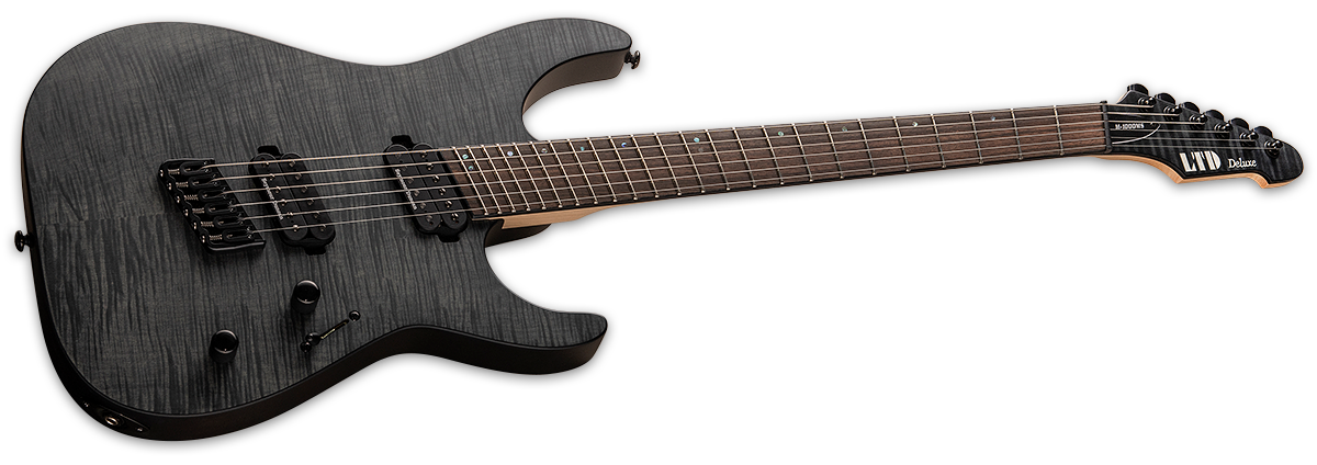 ESP LTD M-1000 MULTI-SCALE ELECTRIC GUITAR- SEE THRU BLACK SATIN (M1000MSFMSTBLKS), ESP LTD, ELECTRIC GUITAR, esp-ltd-electric-guitar-lm1000msfmstblks, ZOSO MUSIC SDN BHD