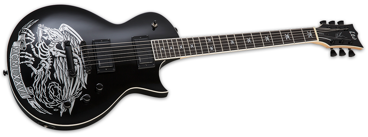 ESP LTD WA-WARBIRD WILL ADLER SIGNATURE ELECTRIC GUITAR - BLACK WITH GRAPHIC (WAWARBIRDF), ESP LTD, ELECTRIC GUITAR, esp-ltd-electric-guitar-lwawarbirdf, ZOSO MUSIC SDN BHD