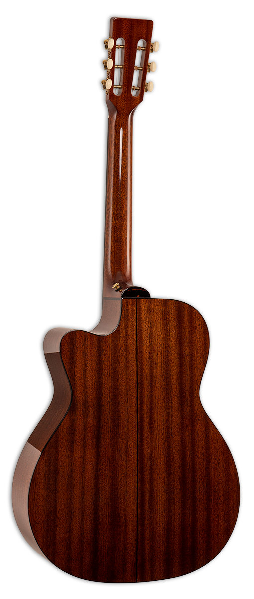 TAKAMINE EF740FS-TT THERMAL TOP SERIES OM CUTAWAY ACOUSTIC-ELECTRIC GUITAR, TLD-2 PREAMP & HARD CASE (MADE IN JAPAN)