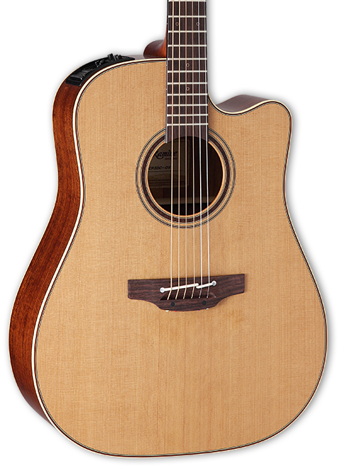 TAKAMINE P3DC PRO SERIES DREADNOUGHT CUTAWAY SOLID CEDAR TOP ACOUSTIC-ELECTRIC WITH CT4BII PREAMP & HARD CASE |  TAKAMINE |  ACOUSTIC GUITAR |  Zoso Music