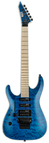 ESP LTD MH-203QM LEFT-HANDED ELECTRIC GUITAR- SEE THRU BLUE (MH203QMSTBLH), ESP LTD, ELECTRIC GUITAR, esp-ltd-electric-guitar-lmh203qmstblh, ZOSO MUSIC SDN BHD