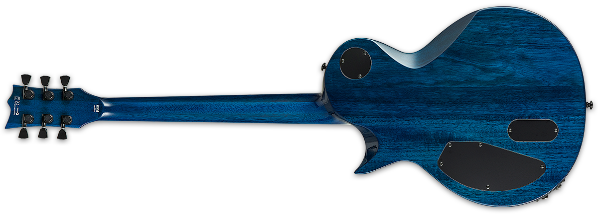 ESP LTD EC-1000 PIEZO ELECTRIC GUITAR - SEE THRU BLUE (EC1000PIEZOQMSTB), ESP LTD, ELECTRIC GUITAR, esp-ltd-electric-guitar-lec1000piezoqmstb, ZOSO MUSIC SDN BHD