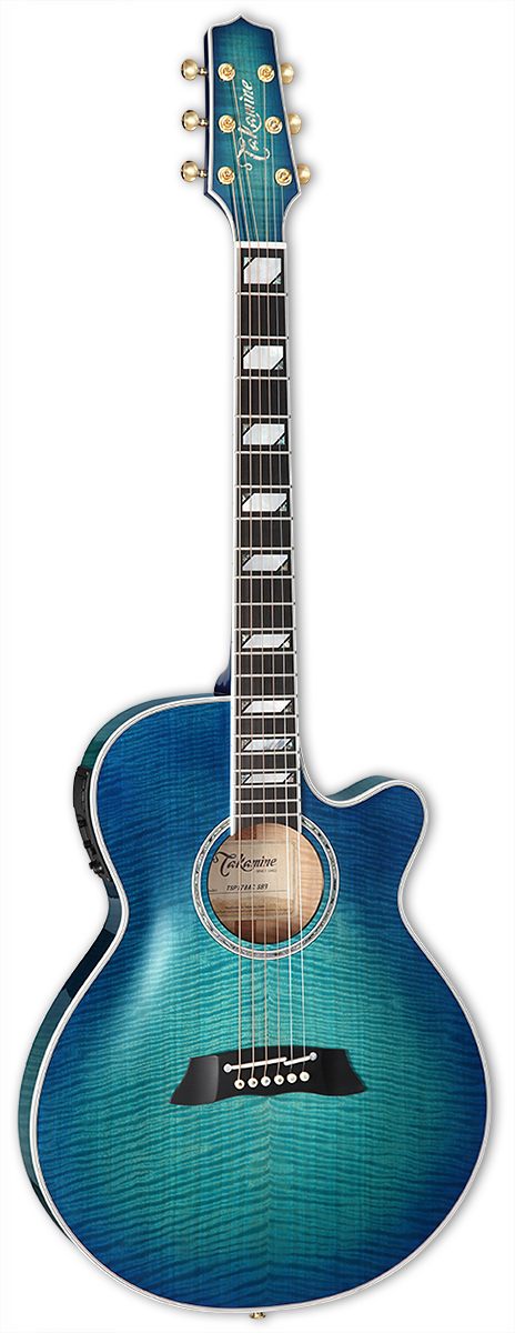 TAKAMINE TSP178AC SBB PRO SERIES THINLINE FX CUTAWAY ACOUSTIC-ELECTRIC GUITAR, CT-3N PREAMP & SEMI-HARD CASE (MADE IN JAPAN)