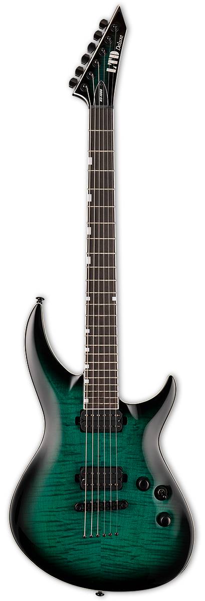 ESP LTD H3-1000 FM ELECTRIC GUITAR- BLACK TURQUOISE BURST (H31000FMBTB), ESP LTD, ELECTRIC GUITAR, esp-ltd-electric-guitar-lh31000fmblktb, ZOSO MUSIC SDN BHD