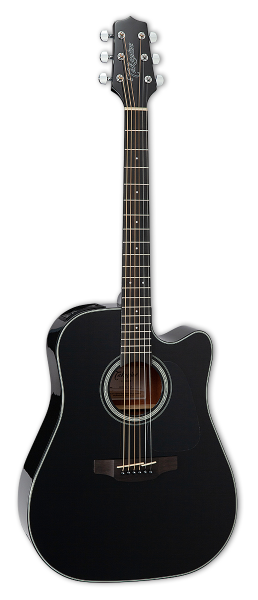 TAKAMINE GD30CE BLK DREADNOUGHT CUTAWAY SOLID SPRUCE TOP ACOUSTIC-ELECTRIC TP4TD EQ