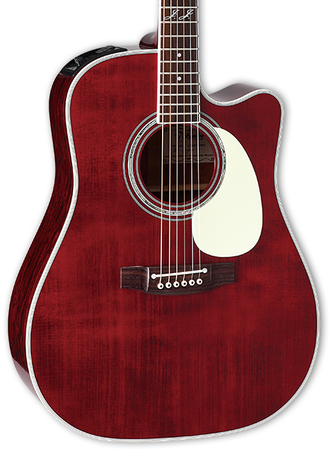 TAKAMINE JJ325SRC JOHN JORGENSON SIGNATURE SERIES ACOUSTIC GUITAR | DREADNOUGHT CUTAWAY | GLOSS SATIN | CT4B II PREAMP | GC 200 CASE | MADE IN JAPAN