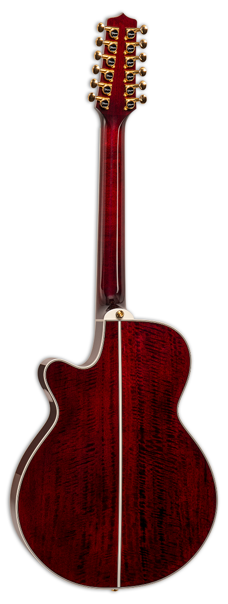 TAKAMINE TSP158C12 STR PRO SERIES 12-STRING THINLINE FX CUTAWAY ACOUSTIC-ELECTRIC GUITAR, CT-3N PREAMP & SEMI-HARD CASE (MADE IN JAPAN)