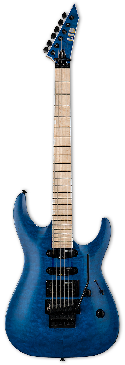 ESP LTD MH-203QM ELECTRIC GUITAR- SEE THRU BLUE (MH203QMSTB), ESP LTD, ELECTRIC GUITAR, esp-ltd-electric-guitar-lmh203qmstb, ZOSO MUSIC SDN BHD